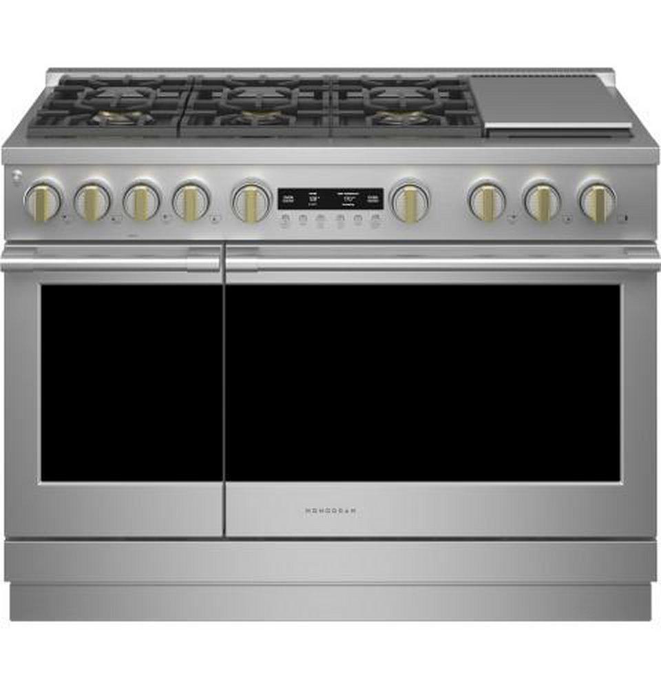35-1/4 x 47-7/8 x 28-1/2 in. 23000 BTU 6.2 cu. ft. 6-Burner Sealed Gas Freestanding Range in Stainless Steel