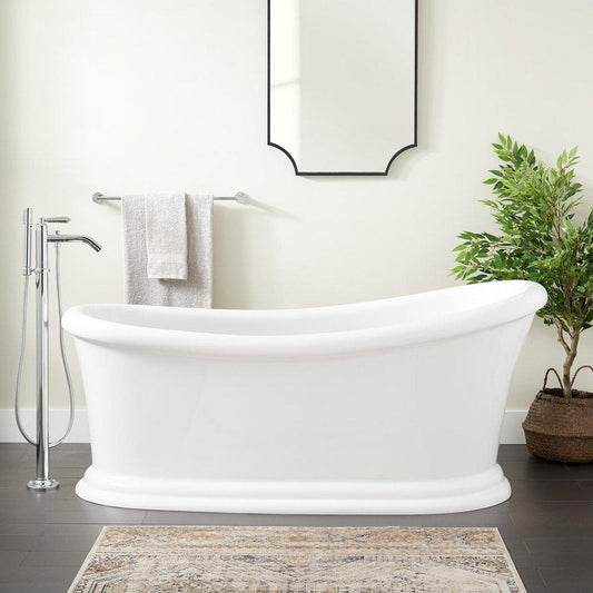 Signature Hardware Alvaro 67 x 28-1/2 in. Freestanding Bathtub with Universal Drain in White