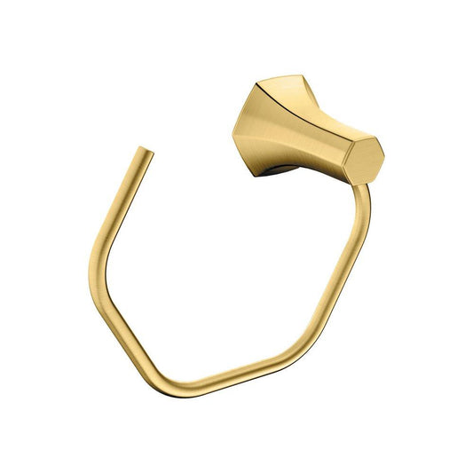 Hansgrohe Locarno Specialty Open Towel Ring in Brushed Gold Optic