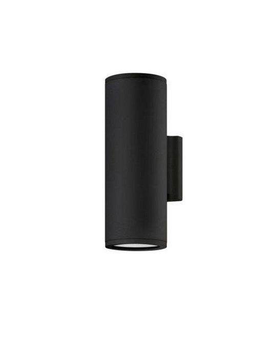Hinkley Silo 6.5W 2-Light 12 in. Outdoor Wall Sconce in Black