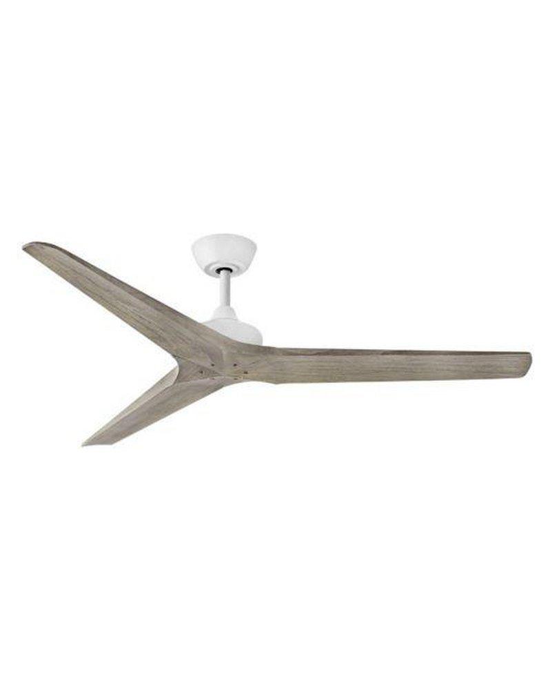 Hinkley Chisel 60 in. 3-Blade Indoor/Outdoor Ceiling Fan in Matte White
