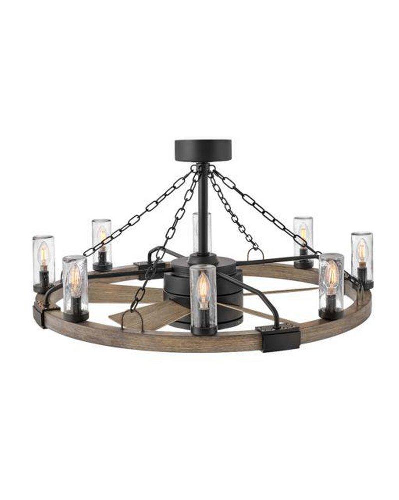 Hinkley Sawyer 28 in. 5-Blade Indoor/Outdoor Ceiling Fan in Matte Black