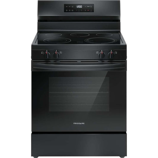 30 x 47-3/4 in. 5.3 cu. ft. Radiant Electric Freestanding Range in Black