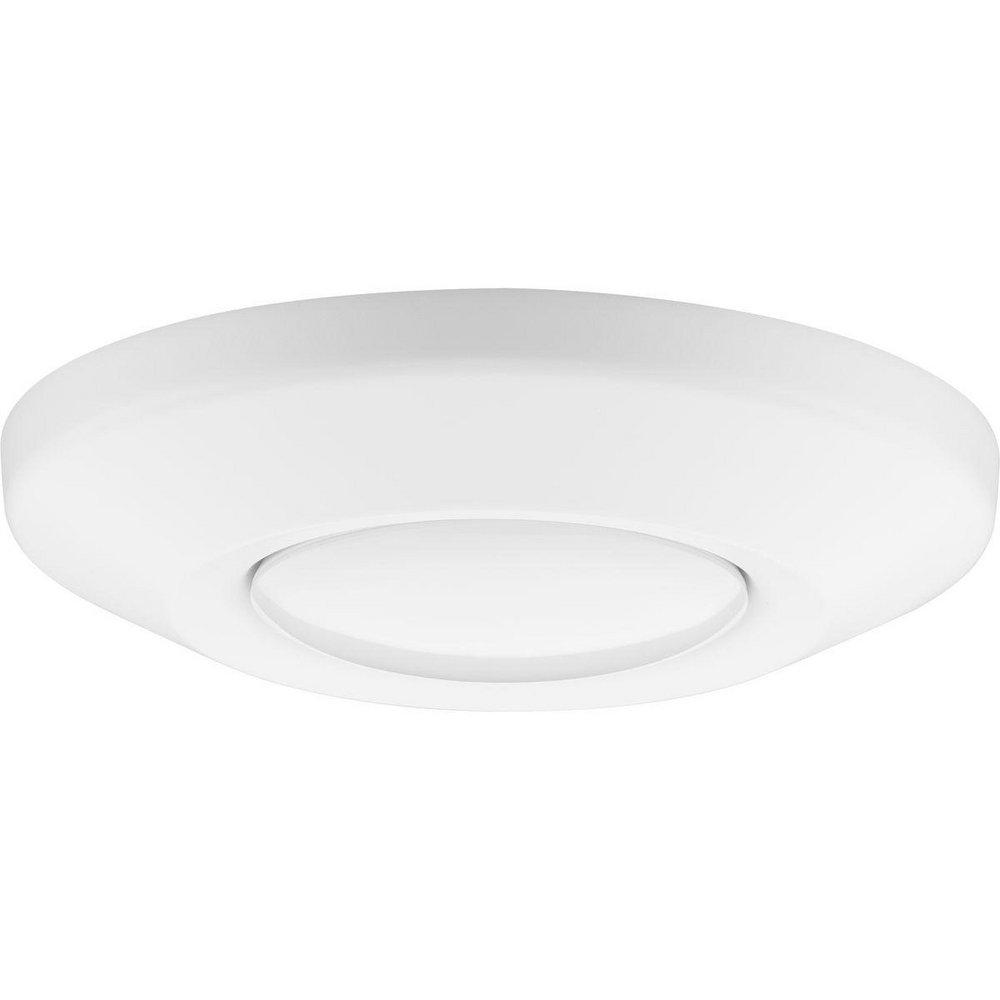 Progress Lighting Intrinsic 1-1/2 x 7-1/4 in. 15.5W 1-Light Integrated LED Flush Mount Ceiling Fixture in Satin White