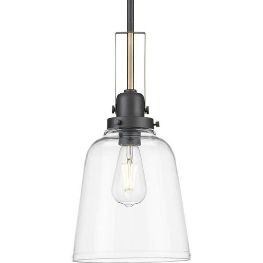 Progress Lighting Rushton 100W 1-Light Medium E-26 Incandescent Pendant Light in Graphite