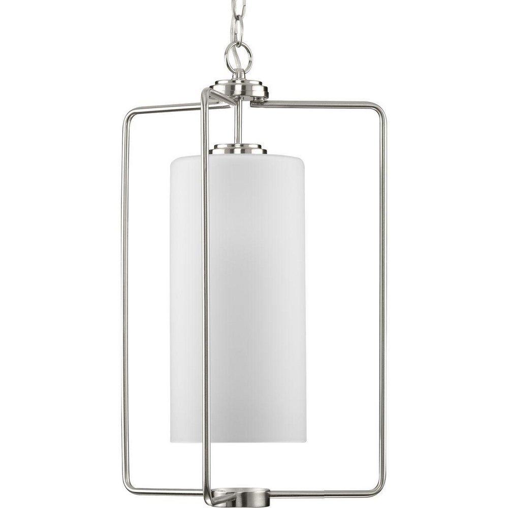 Progress Lighting Merry 100W 1-Light Medium E-26 Incandescent Pendant Light in Brushed Nickel
