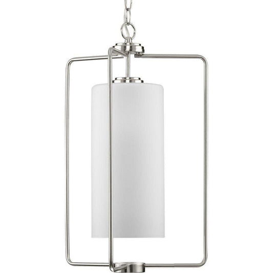 Progress Lighting Merry 100W 1-Light Medium E-26 Incandescent Pendant Light in Brushed Nickel