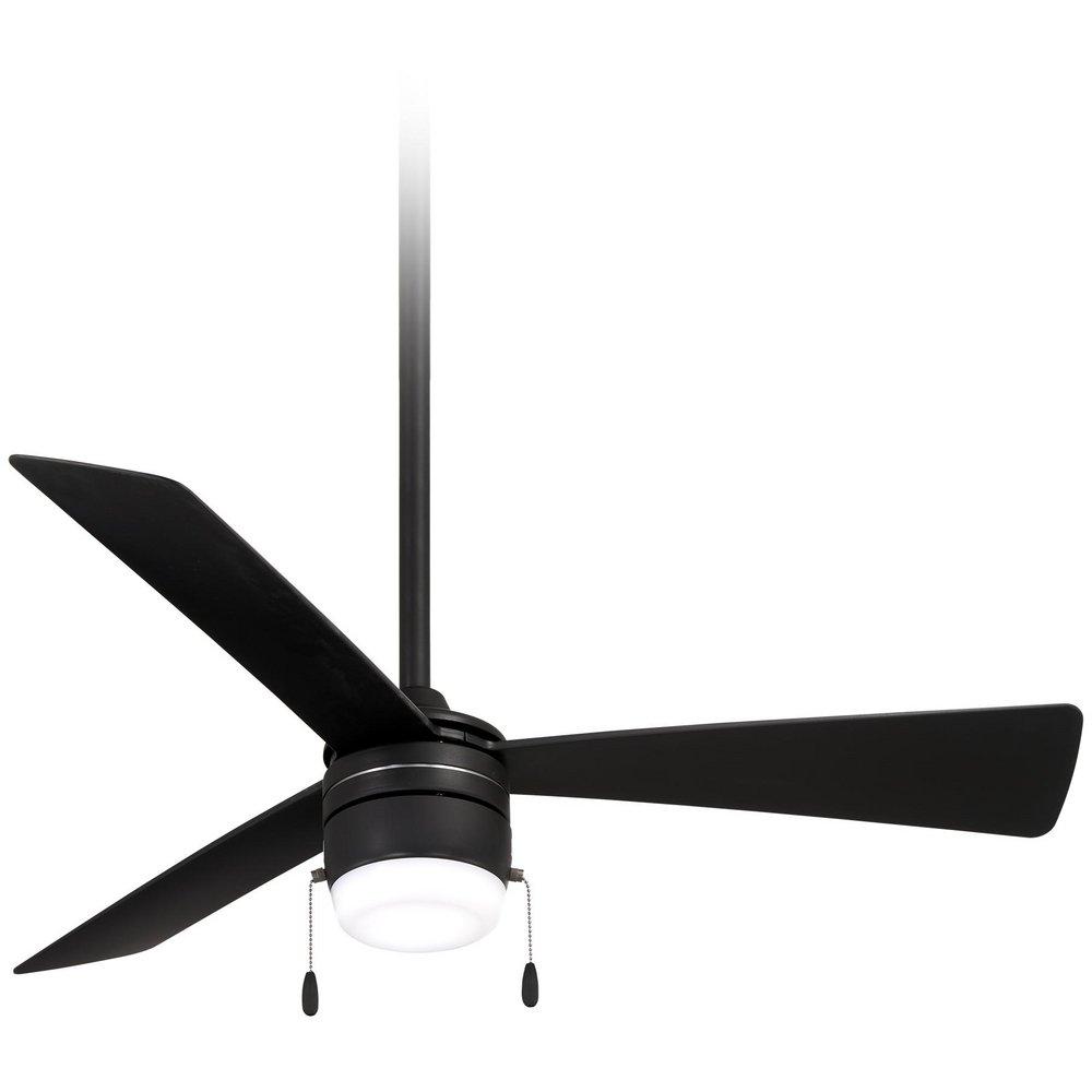 Minka Aire Vital 44 in. 3-Blade Indoor Ceiling Fan in Coal