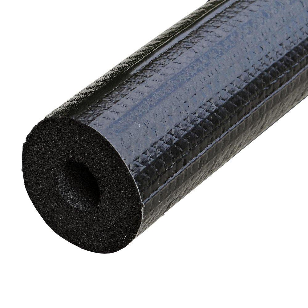 Jones Stephens Titan™ 1-5/8 x 1 x 1-1/2 - 1-1/4 in. x 54 ft. R7.1 Elastomeric Foam, NBR and PVC Pipe Insulation in Black