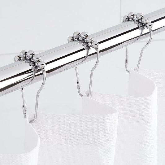 Shower Curtain Rings in Chrome