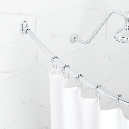 60 in. Curved Shower Rod in Chrome