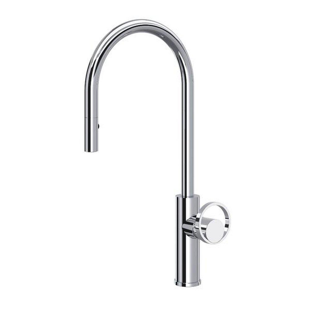 ROHL® Eclissi™ Single Handle Pull Down Kitchen Faucet in Matte Black