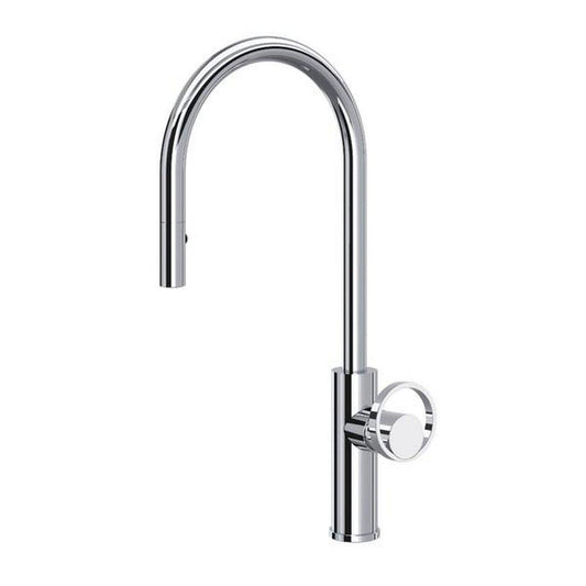 ROHL® Eclissi™ Single Handle Pull Down Kitchen Faucet in Matte Black