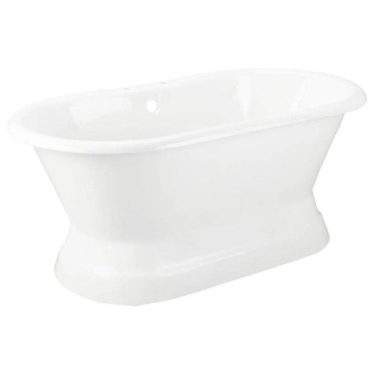 Signature Hardware Henley 66 x 31 in. Freestanding Bathtub with Offset Drain in White