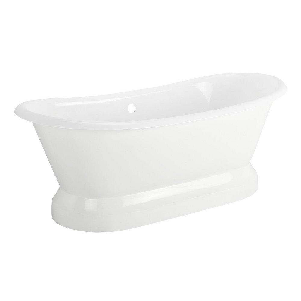 Signature Hardware Frayser 71 x 31-1/4 in. Freestanding Bathtub with Offset Drain in White