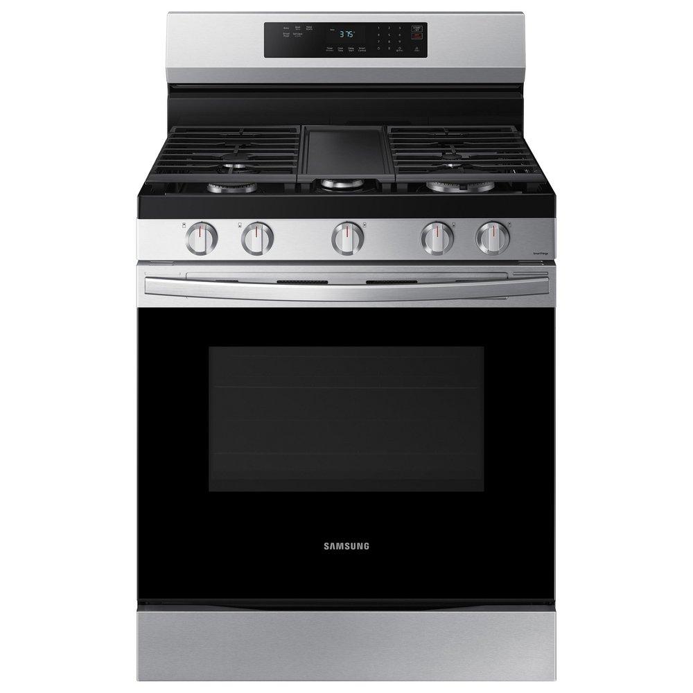 29-15/16 in. 6 cu. ft. 5-Burner Sealed Freestanding Range in Stainless Steel
