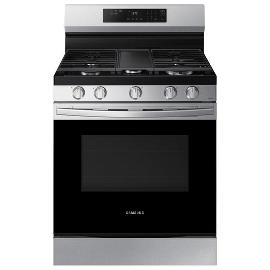 29-15/16 in. 6 cu. ft. 5-Burner Sealed Freestanding Range in Stainless Steel