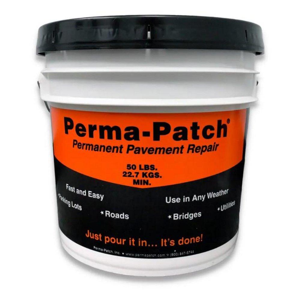 50 lb. Asphalt, Cement and Concrete Fine Mix Pail Container Pavement Repair Patch in Black