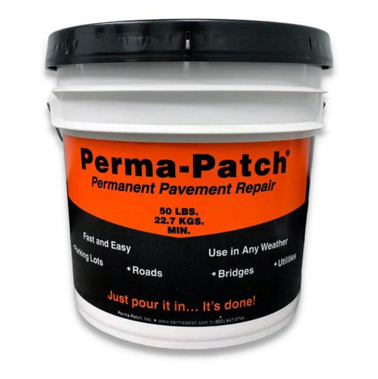 50 lb. Asphalt, Cement and Concrete Fine Mix Pail Container Pavement Repair Patch in Black