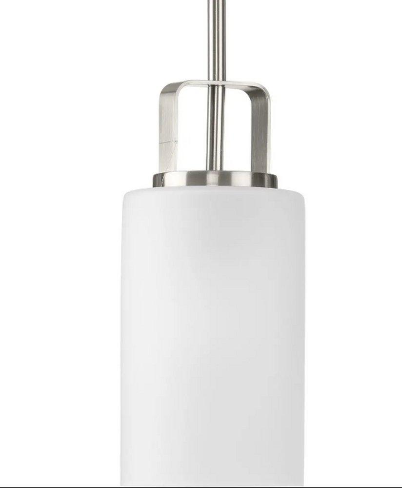 Progress Lighting League 100W 1-Light Medium E-26 Incandescent Pendant Light in Brushed Nickel