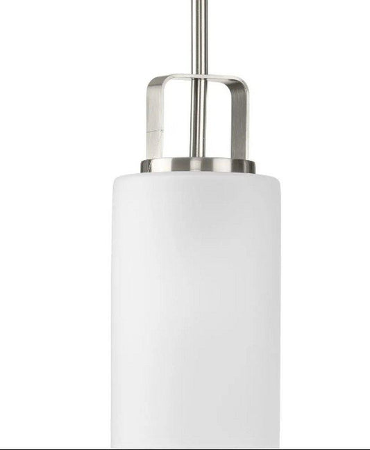 Progress Lighting League 100W 1-Light Medium E-26 Incandescent Pendant Light in Brushed Nickel