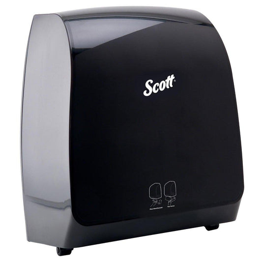Scott® Pro™ ABS Wall Mount Battery and Electric Automatic Towel Dispenser in Black