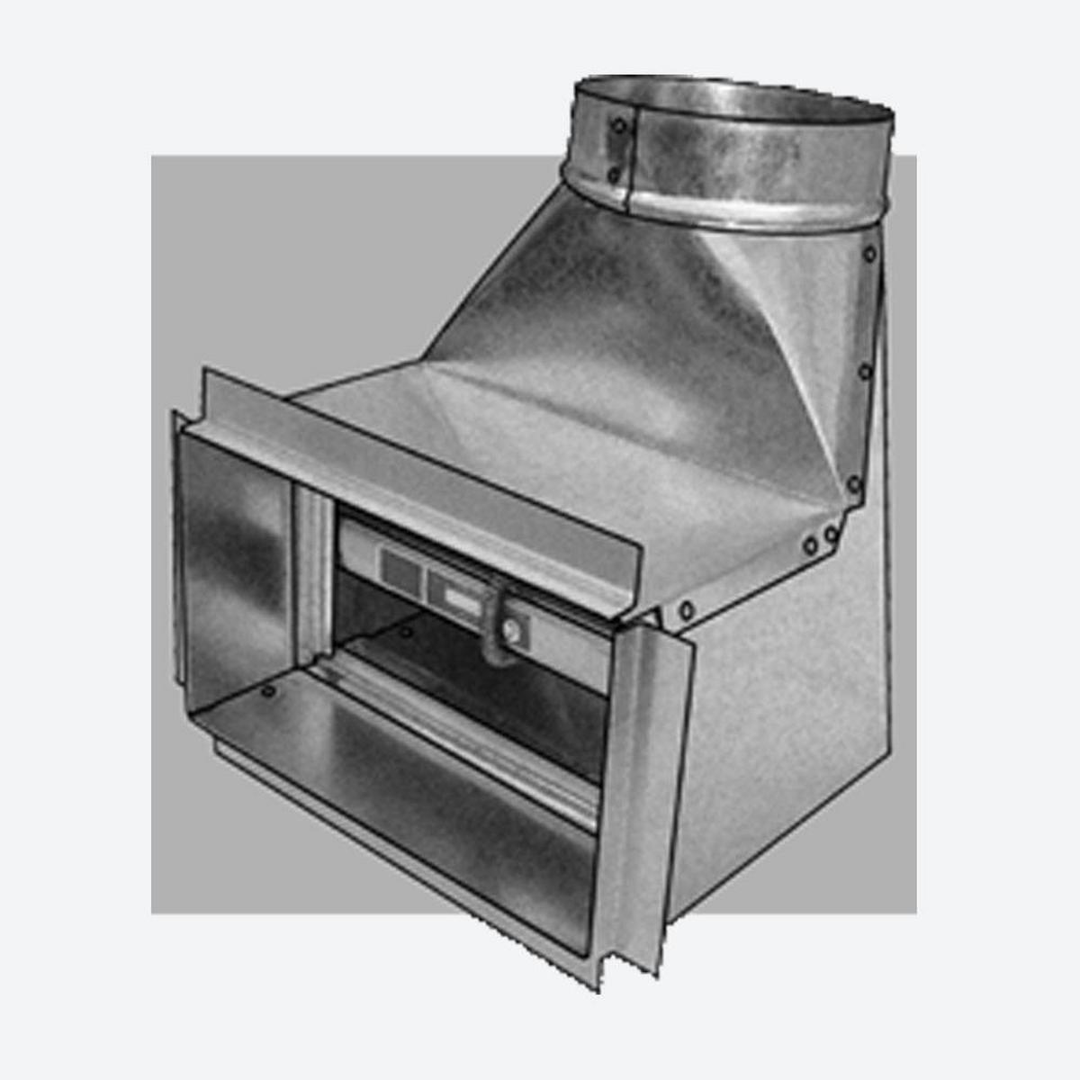 10 x 6 x 8 in. 90° Boot Steel 24 ga