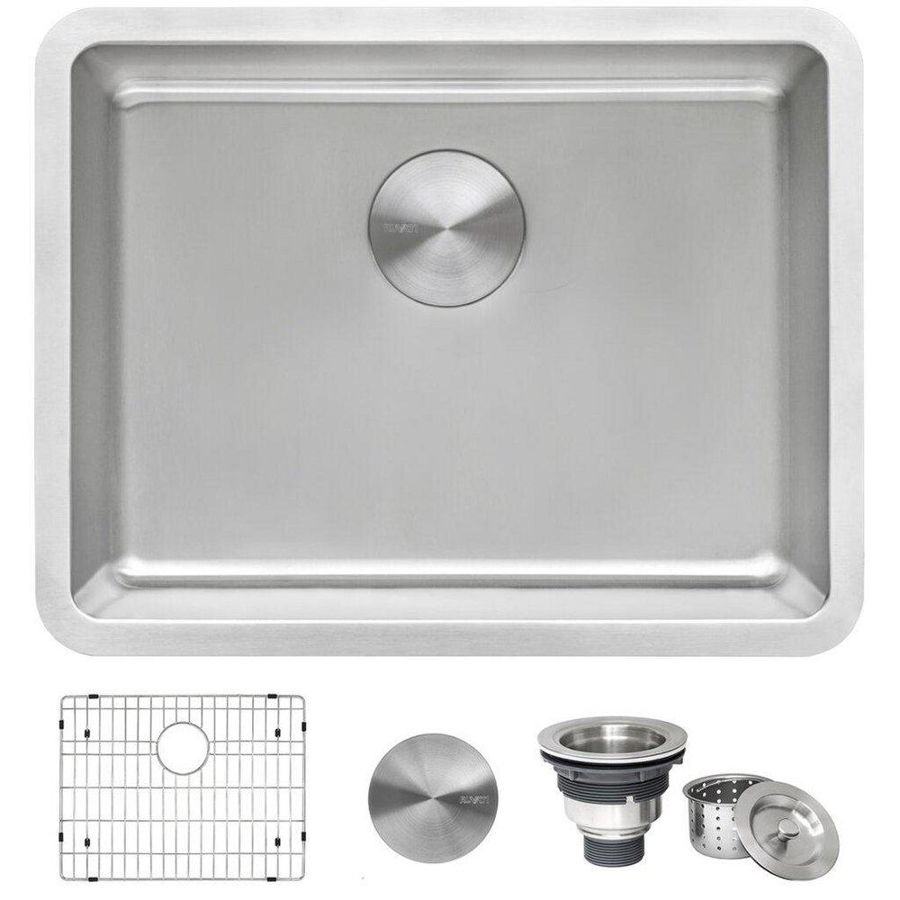 Ruvati Modena 23 in. Undermount Stainless Steel Single Bowl Kitchen Sink