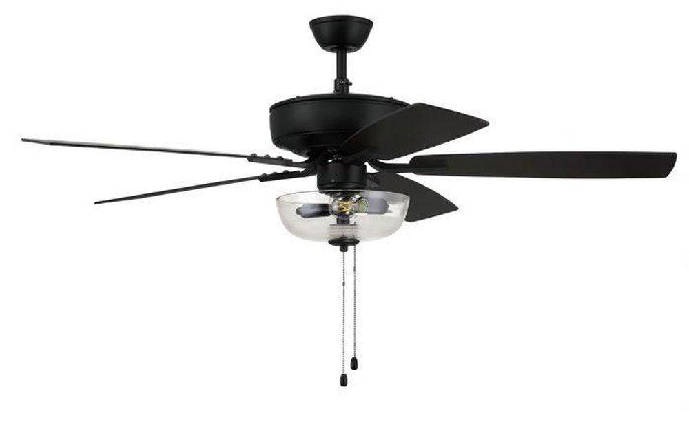 Craftmade Pro Plus 101 52 in. 5-Blade Indoor Ceiling Fan in Flat Black