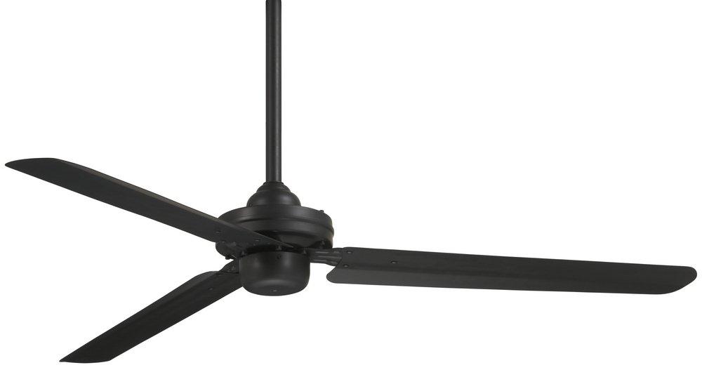 Minka Aire Steal 54 in. 3-Blade Indoor Ceiling Fan in Coal