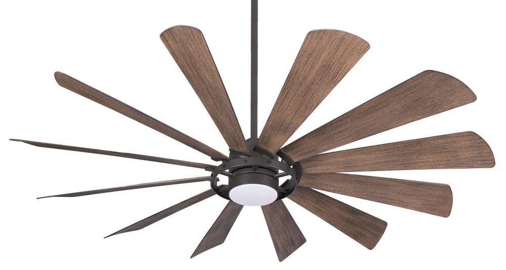 Minka Aire Windmolen 65 in. 12-Blade Indoor Ceiling Fan in Oil Rubbed Bronze