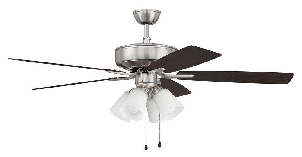 Craftmade Pro Plus 114 52" 5 Blade Ceiling Fan in Driftwood/Grey