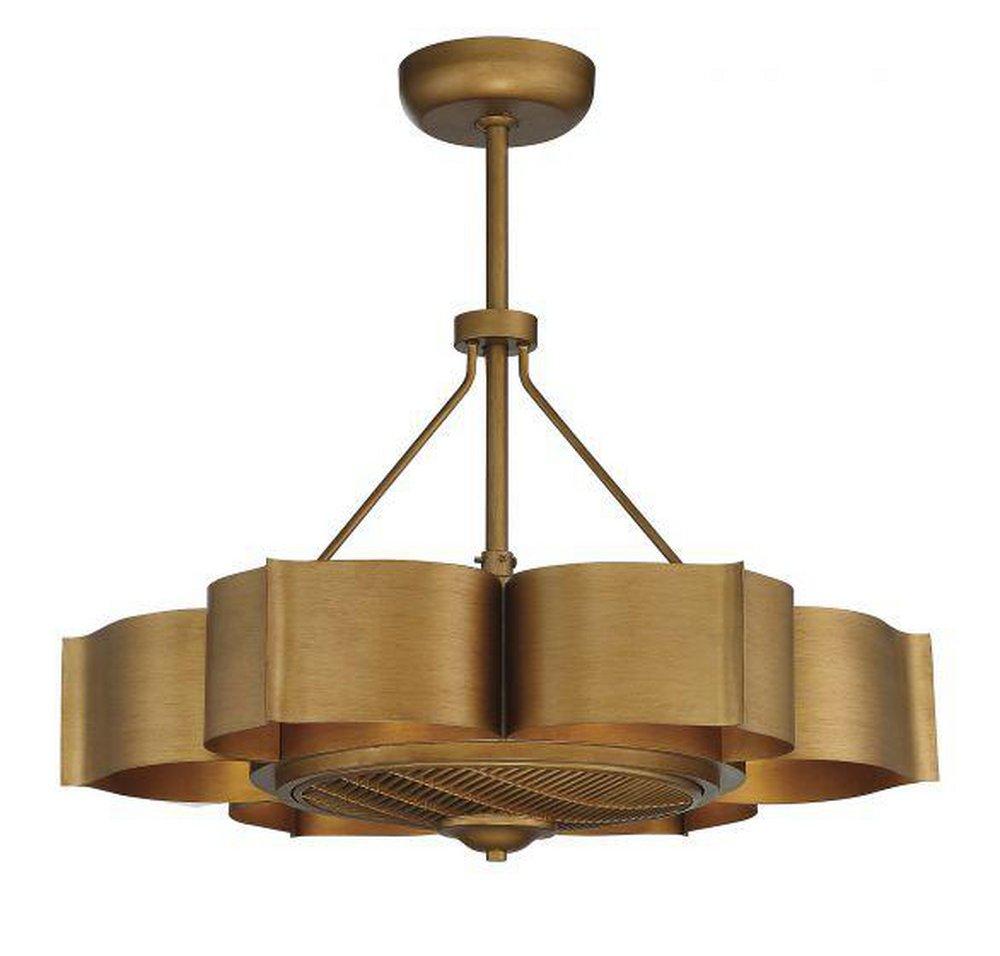 Savoy House Stockholm 14 in. Indoor Ceiling Fan in Gold Patina