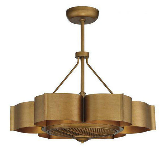 Savoy House Stockholm 14 in. Indoor Ceiling Fan in Gold Patina