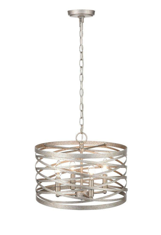 4-Light Pendant Light in Antique Nickel