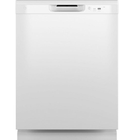 GE® PowerScrub™ 24 in. Built-In Front Control Dishwasher in White