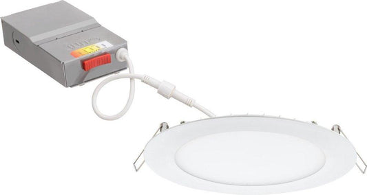 Lithonia Lighting Wafer Series 6 in. Color Selectable Recessed LED Downlight in White