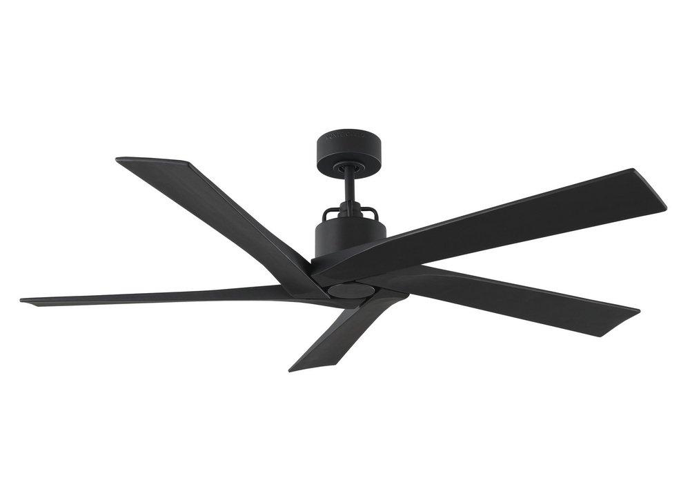 Visual Comfort & Co. Fan Aspen 56 56 in. 5-Blade Indoor Ceiling Fan in Midnight Black