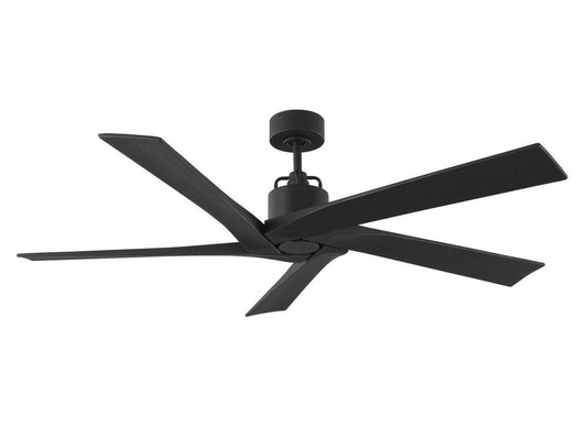Visual Comfort & Co. Fan Aspen 56 56 in. 5-Blade Indoor Ceiling Fan in Midnight Black