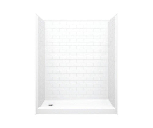 Aquatic Everyday 30 x 60 in. Alcove Left Drain Shower Unit in White
