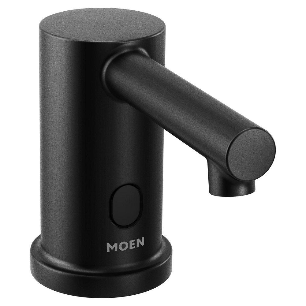 Moen M-Power™ 1500mL Deck Mount Cast Brass Soap Dispenser in Matte Black