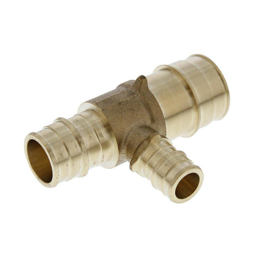 1 x 3/4 x 1/2 in. Brass PEX Expansion Tee
