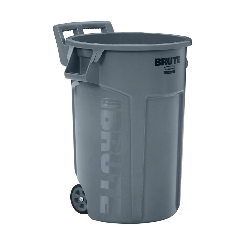 Rubbermaid Brute® Vented Wheeled Brute 44 Gal Gray Waste Container
