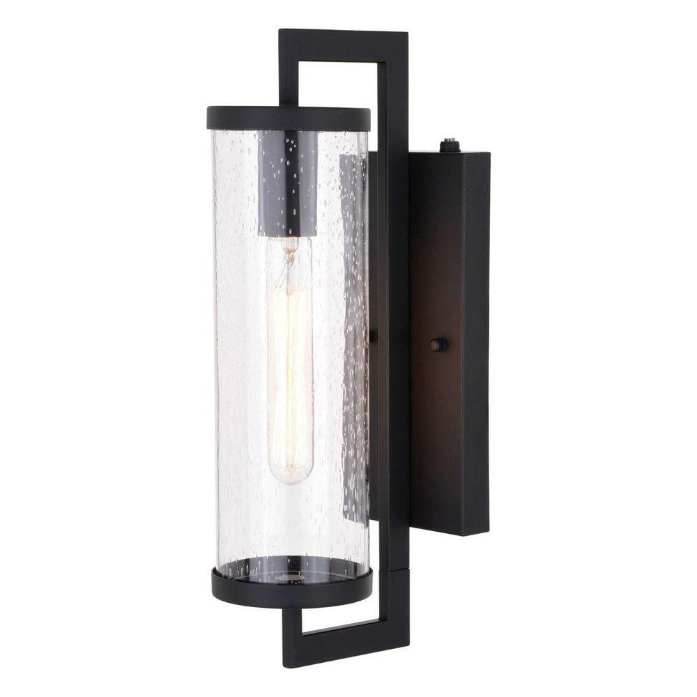 Vaxcel International Morgan 60W 1-Light 16 in. Wall Sconce in Matte Black