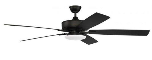 Craftmade Super Pro 112 60 in. 5-Blade Indoor Ceiling Fan in Flat Black