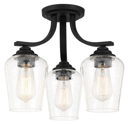 Minka Lavery Shyloh 3-Light Semi-Flush Mount Ceiling Fixture