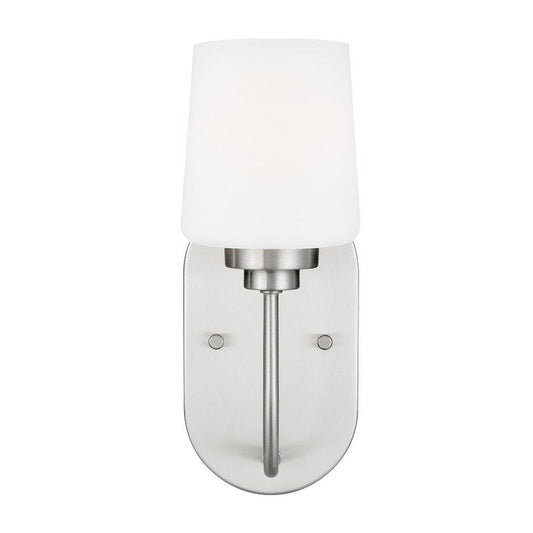 Visual Comfort & Co. Generation Lighting Windom 75W 1-Light Medium E-26 Vanity Fixture in Brushed Nickel