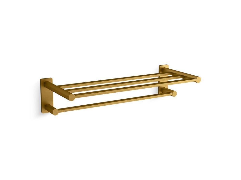 KOHLER Parallel® 26-1/6 in. Towel Bar in Vibrant® Brushed Moderne Brass