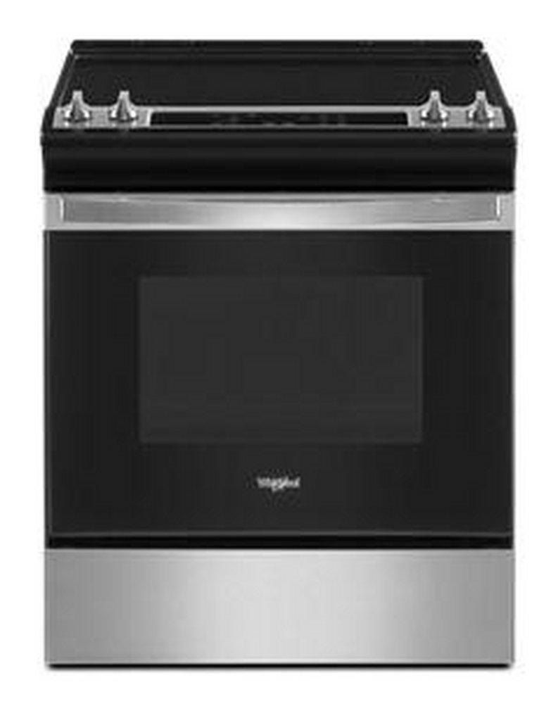 29-7/8 in. 4.8 cu. ft. 4-Burner Radiant Electric Slide-in Range in Stainless Steel