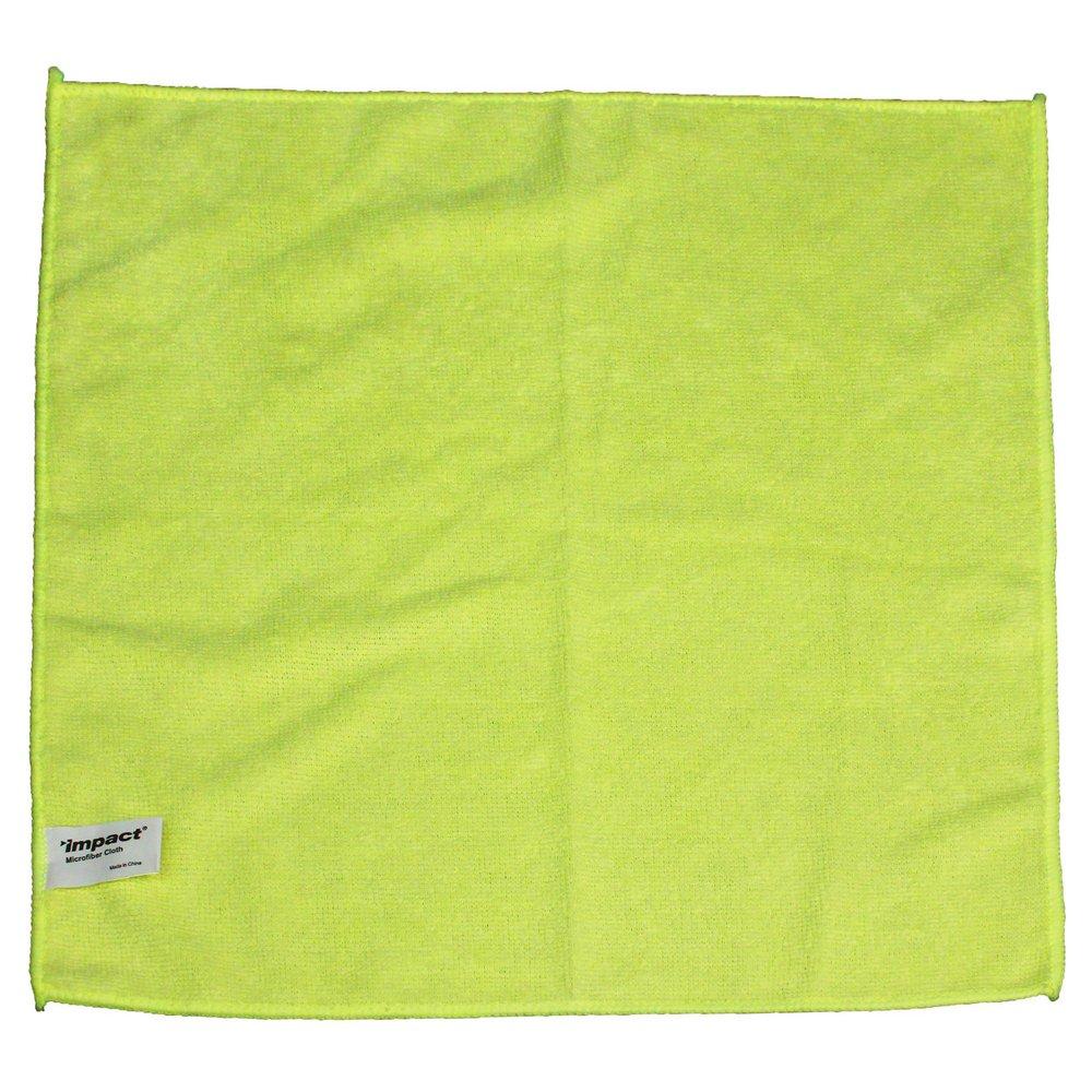 Impact Products InfoSpec™ 16 x 16 in. Microfiber Cleaning Cloth in Yellow (Pack of 12)